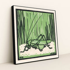 Sprinkhaan (1918) by Julie de Graag - Black Frame Stretchiez