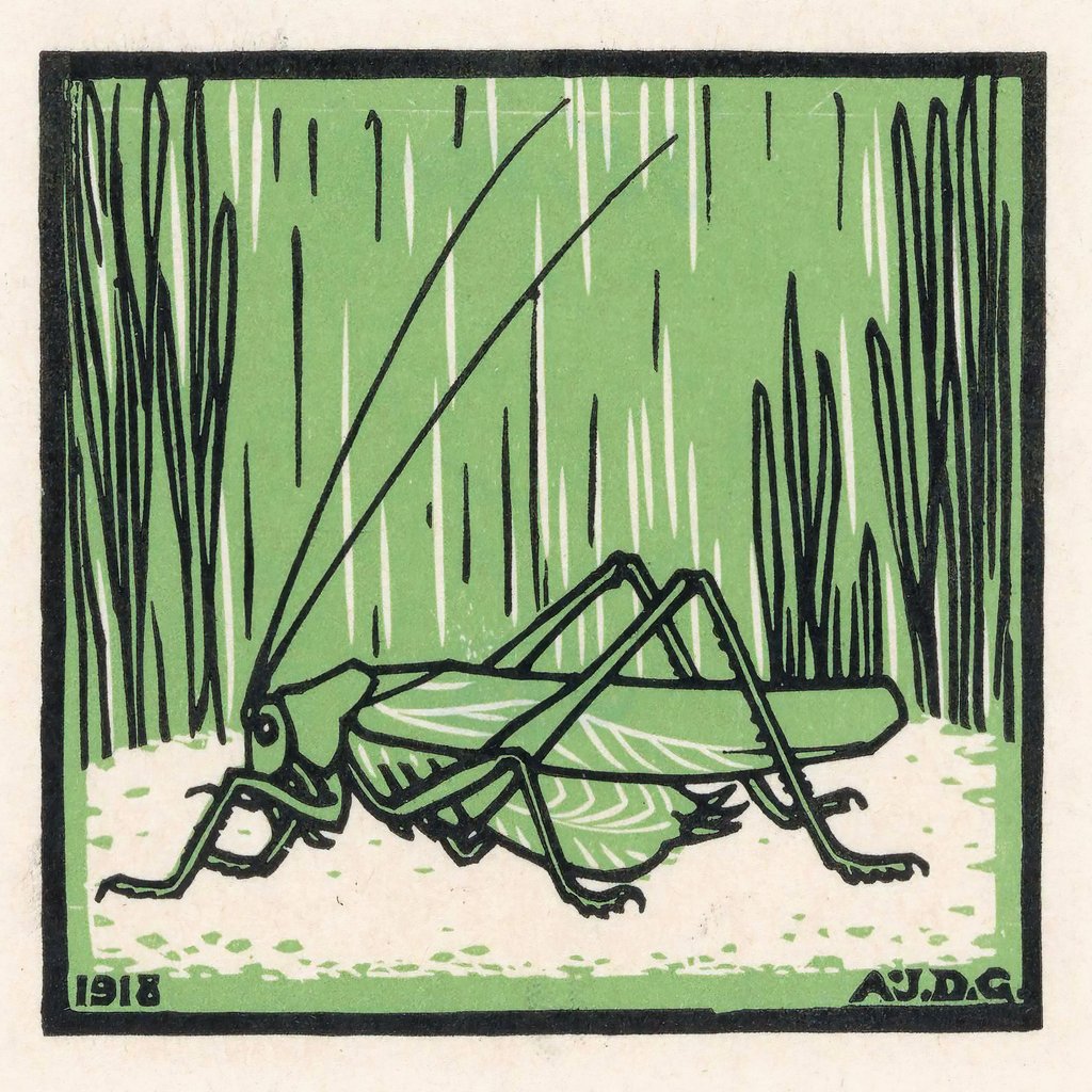 Sprinkhaan (1918) by Julie de Graag