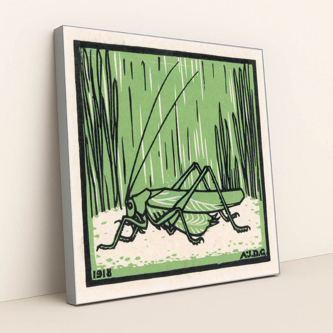 Sprinkhaan (1918) by Julie de Graag - Silver Frame Stretchiez