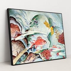 Squirrel fish of Honolulu (1929-1932) by Stephen Haweis - Black Frame Stretchiez