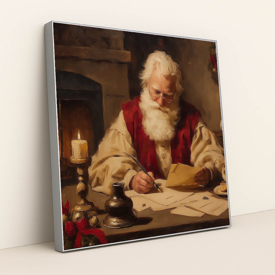 St. Nick's Quiet Correspondence by James Green - Silver Frame Stretchiez