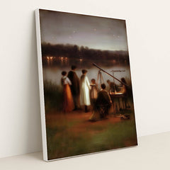 Stargazer’s Gathering by Seven Akins - White Frame Stretchiez