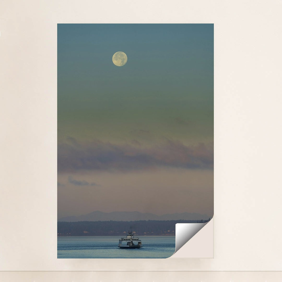 Ferry at Twilight in Steilacoom by JOHN CALLERY - Peeliez