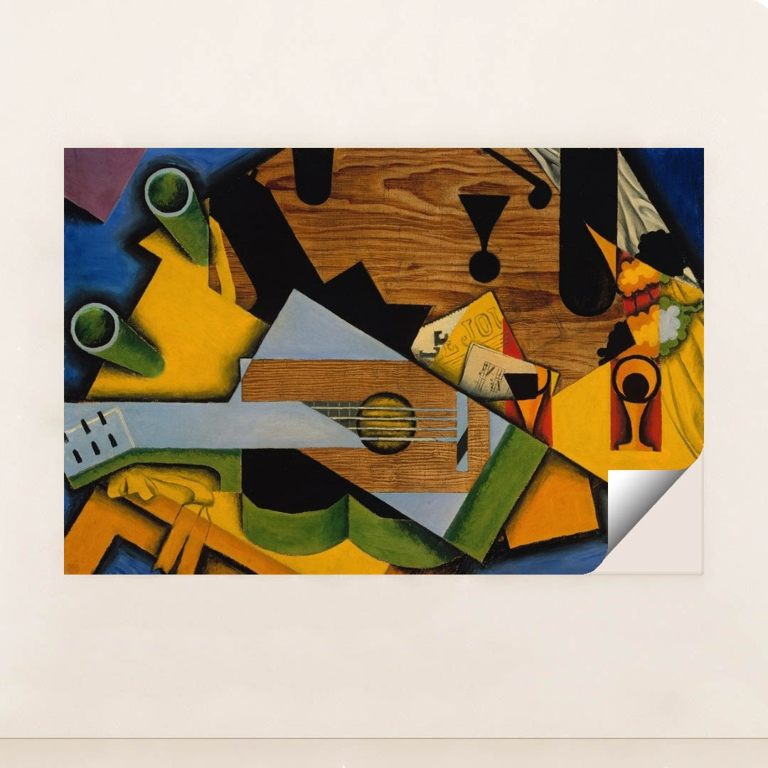 Still Life with a Guitar (1913) by Juan Gris - Peeliez