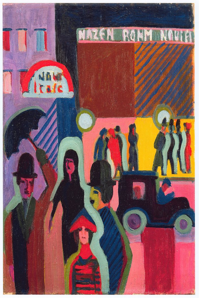 Store in the rain (1927) by Ernst Ludwig Kirchner