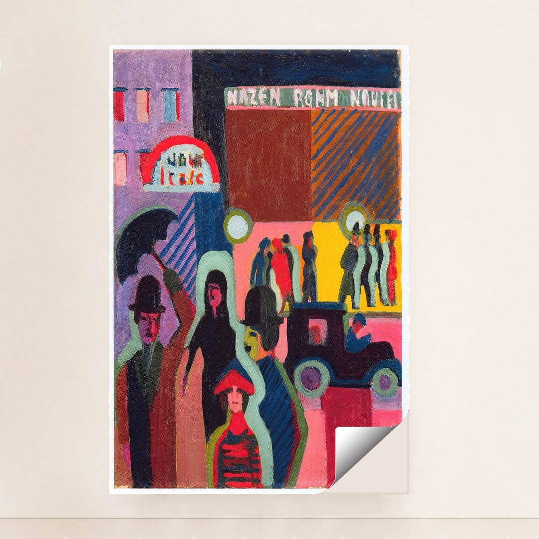 Store in the rain (1927) by Ernst Ludwig Kirchner - Peeliez