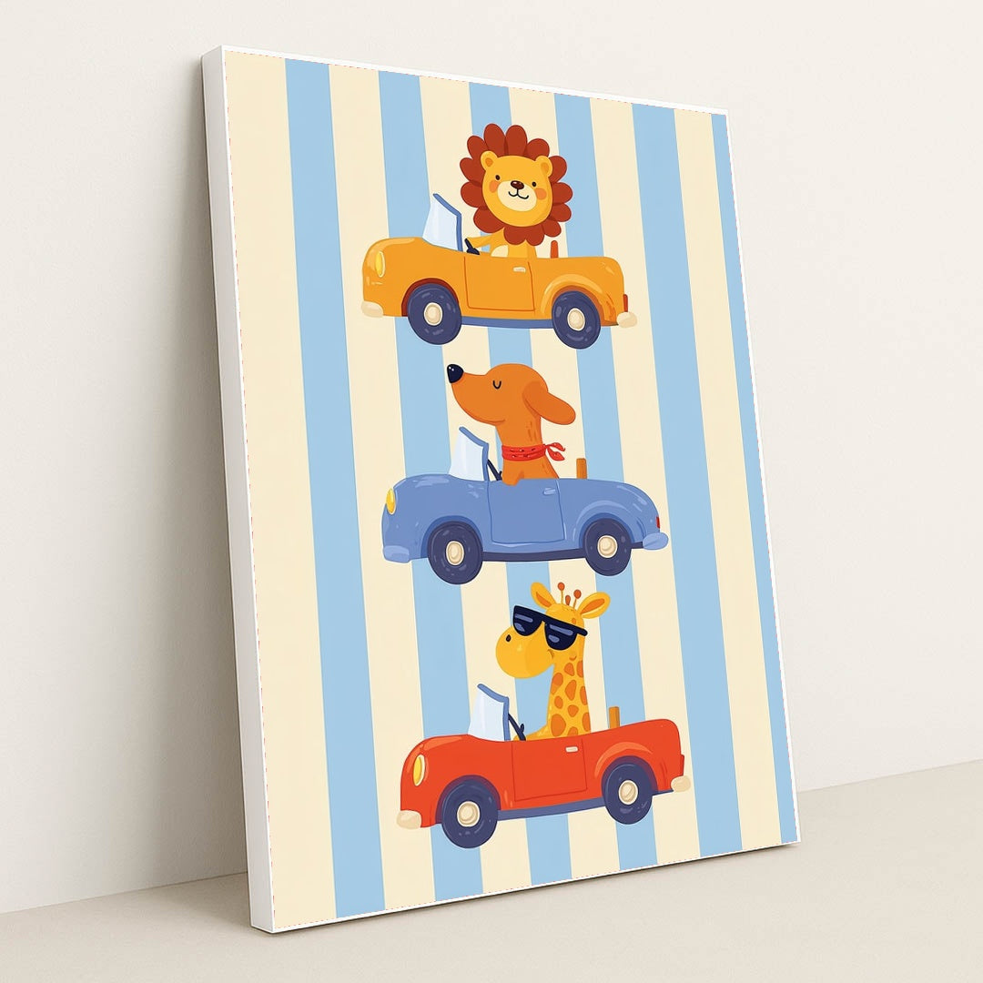 Street Cruisers by Melissa King - White Frame Stretchiez