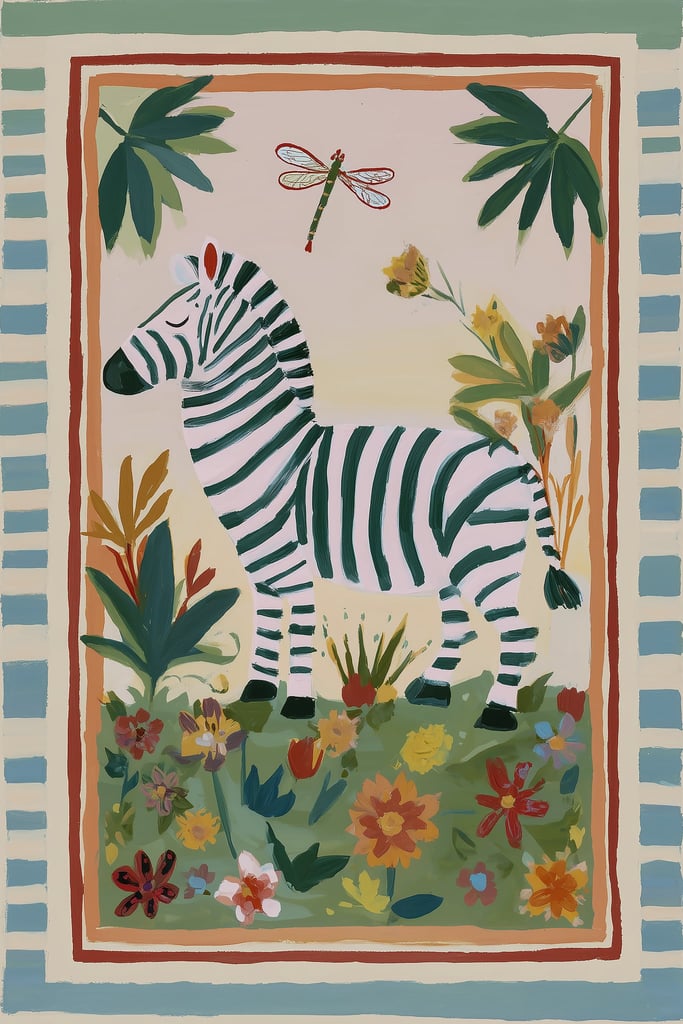 Stripes and Blooms by Anna Stone