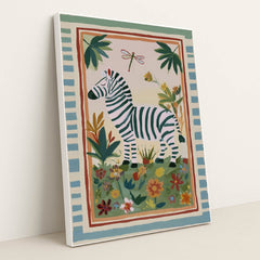 Stripes and Blooms by Anna Stone - White Frame Stretchiez