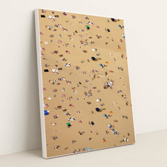 Sunbathers on Sand by Jason Hawke - White Frame Stretchiez