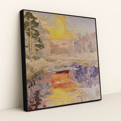 Sunrise Tapestry by Sarah Jones - Black Frame Stretchiez
