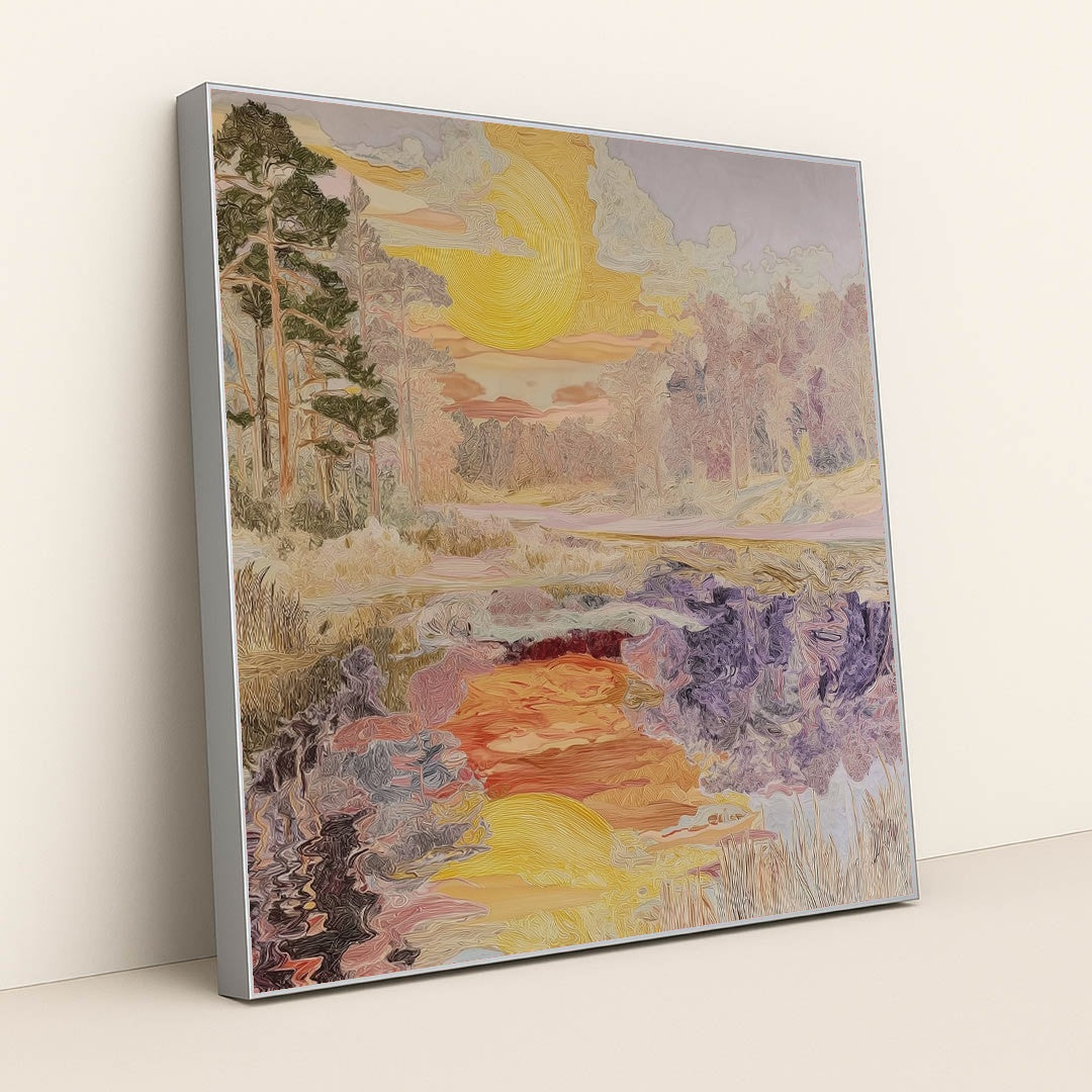 Sunrise Tapestry by Sarah Jones - Silver Frame Stretchiez