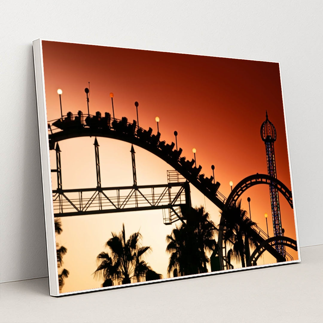 Sunset Rush by iStrfry - White Frame Stretchiez