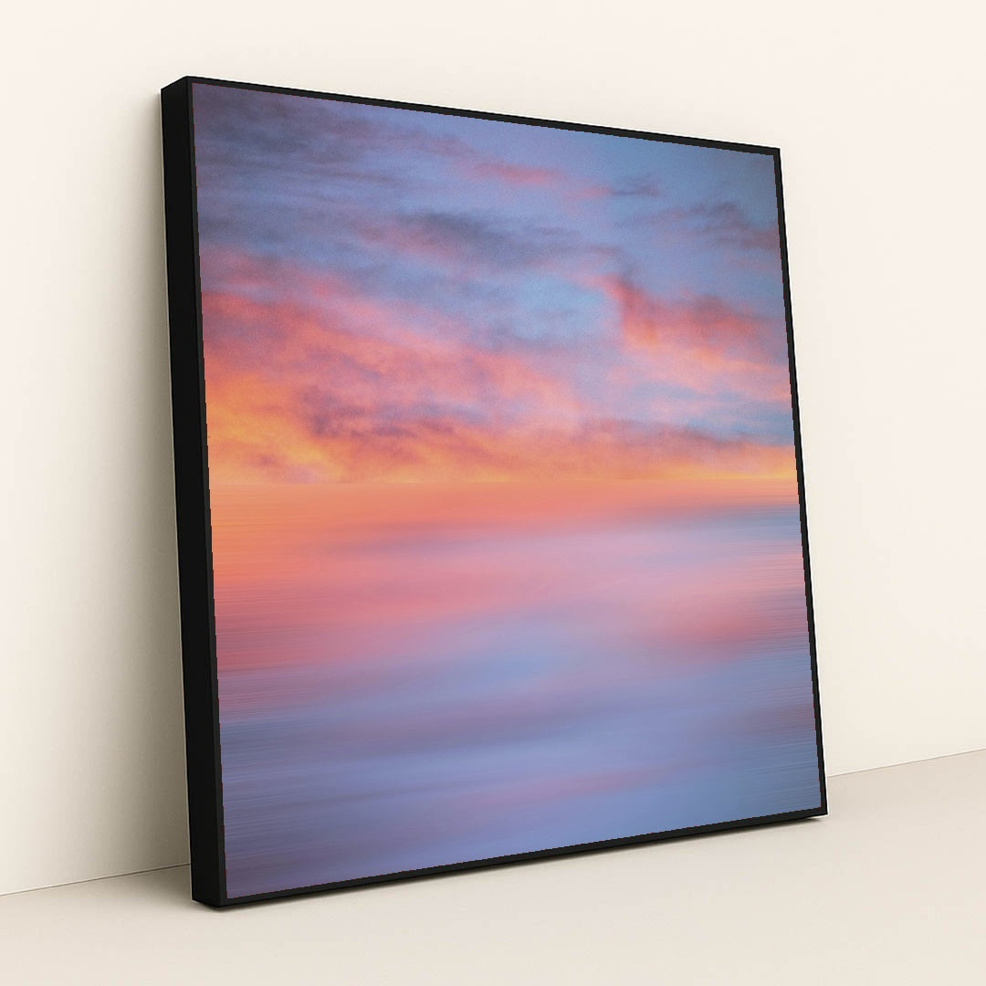 Vibrant Sunset Sky by Animesh Srivastava - Black Frame Stretchiez