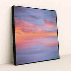 Vibrant Sunset Sky by Animesh Srivastava - Black Frame Stretchiez