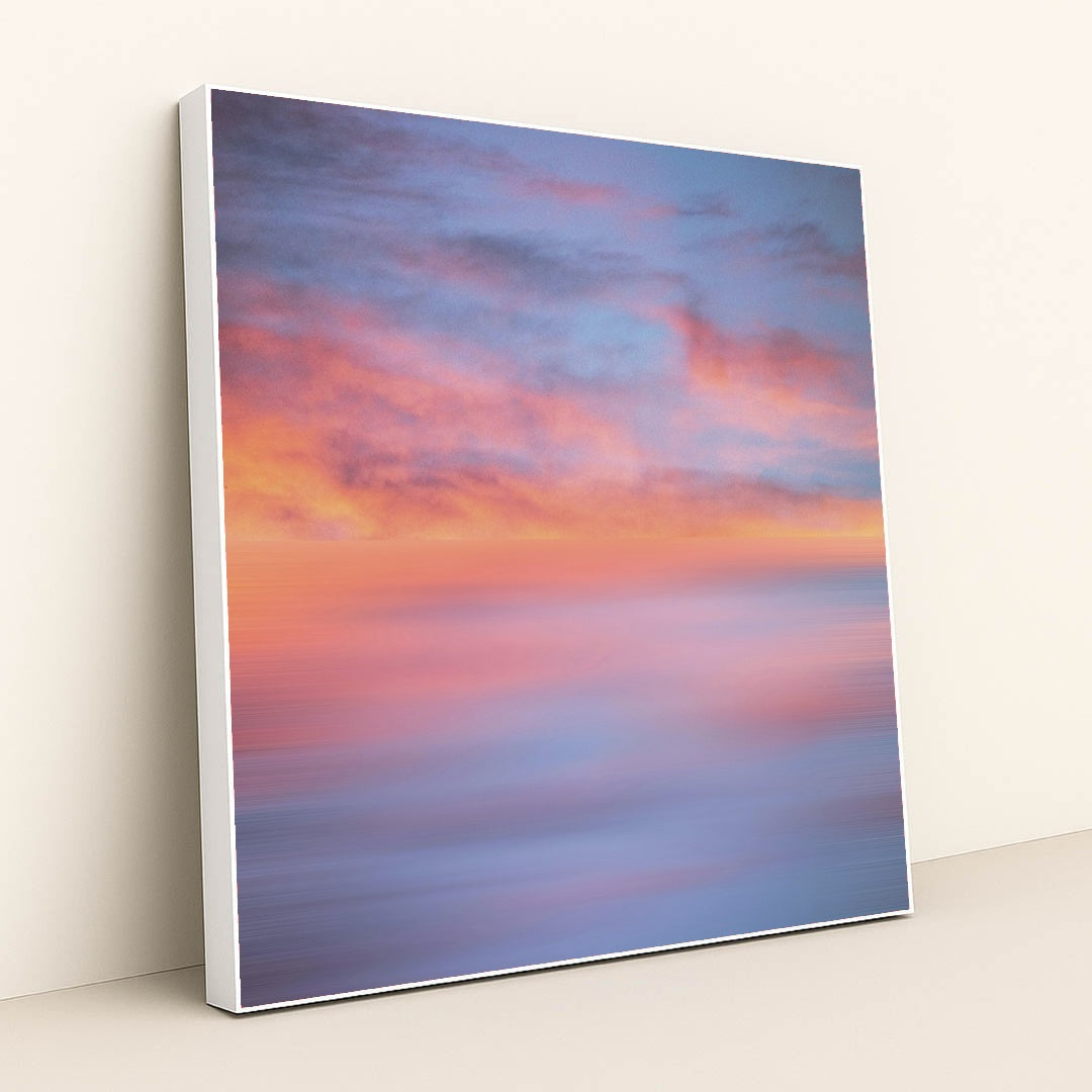 Vibrant Sunset Sky by Animesh Srivastava - White Frame Stretchiez