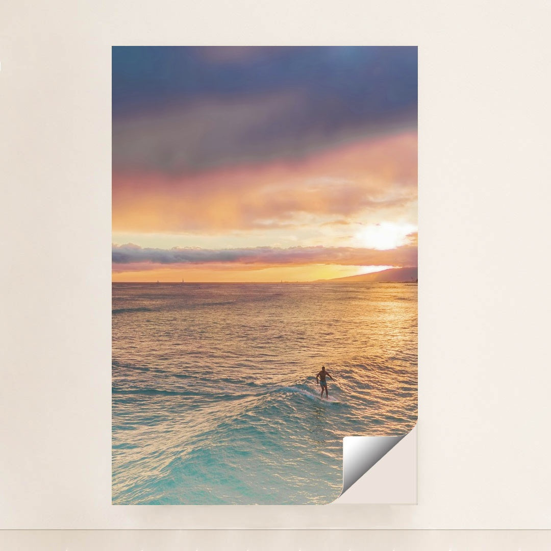 Surfer at Sunset by Jess Loiterton - Peeliez