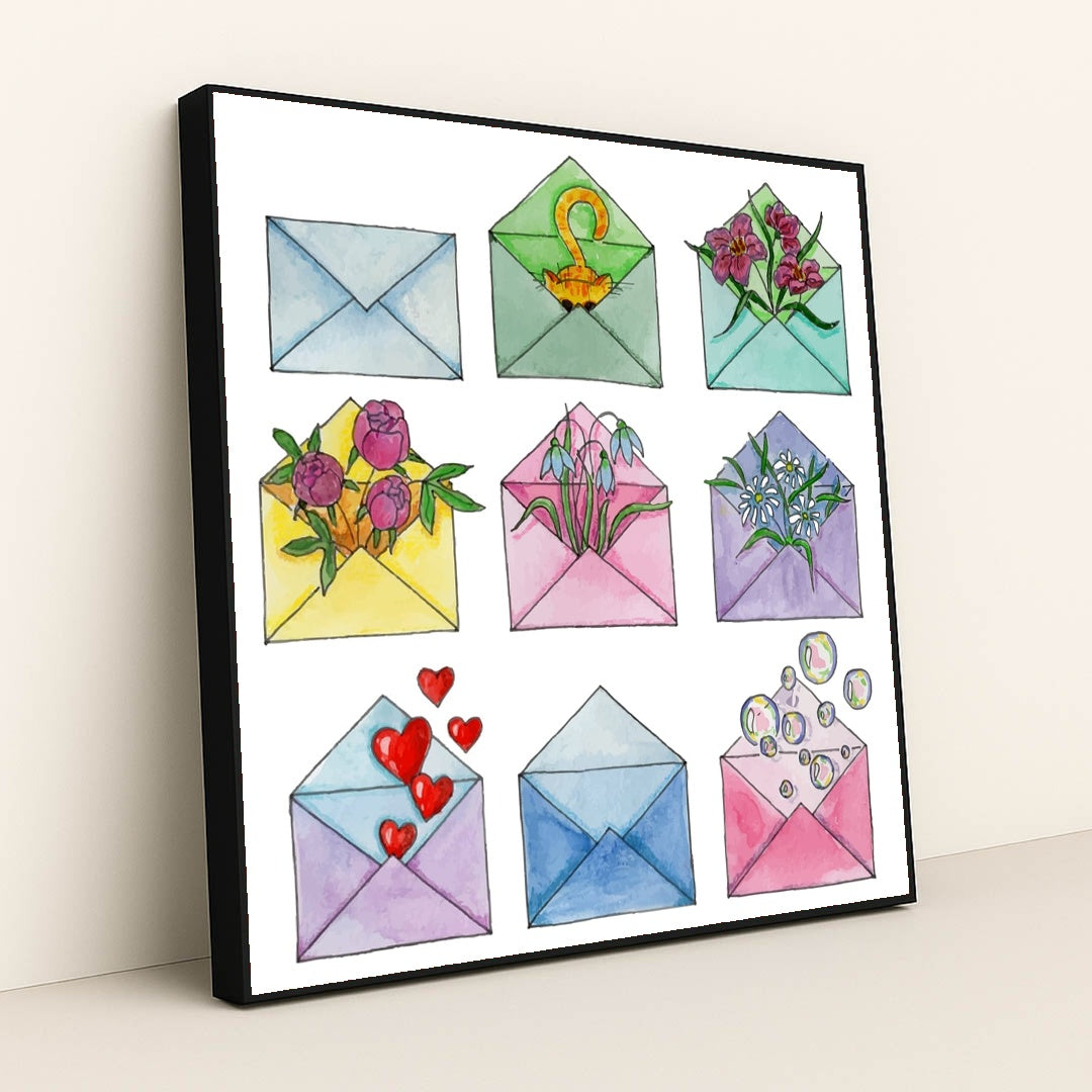 Surprise Mail by Vika Liss - Black Frame Stretchiez