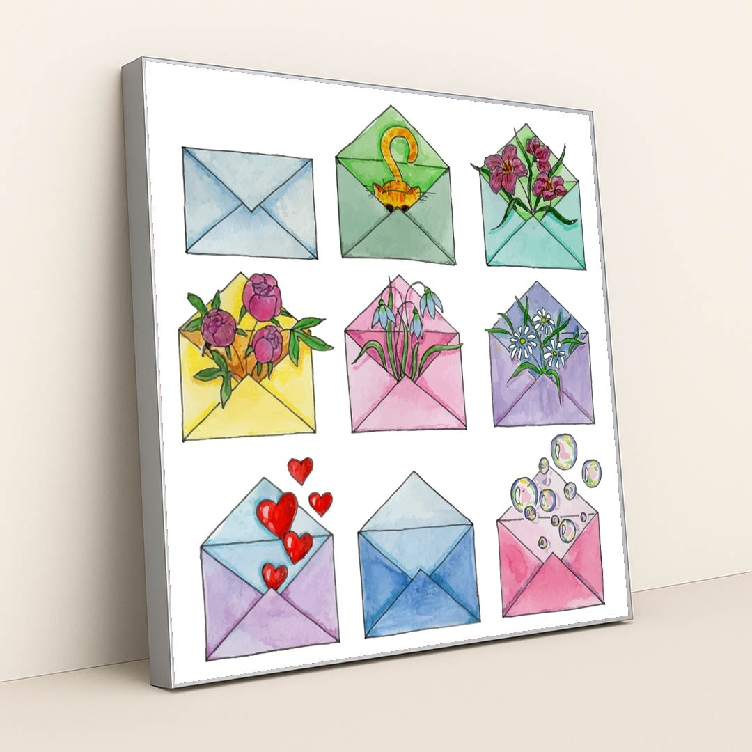 Surprise Mail by Vika Liss - Silver Frame Stretchiez