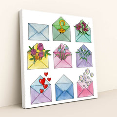 Surprise Mail by Vika Liss - White Frame Stretchiez