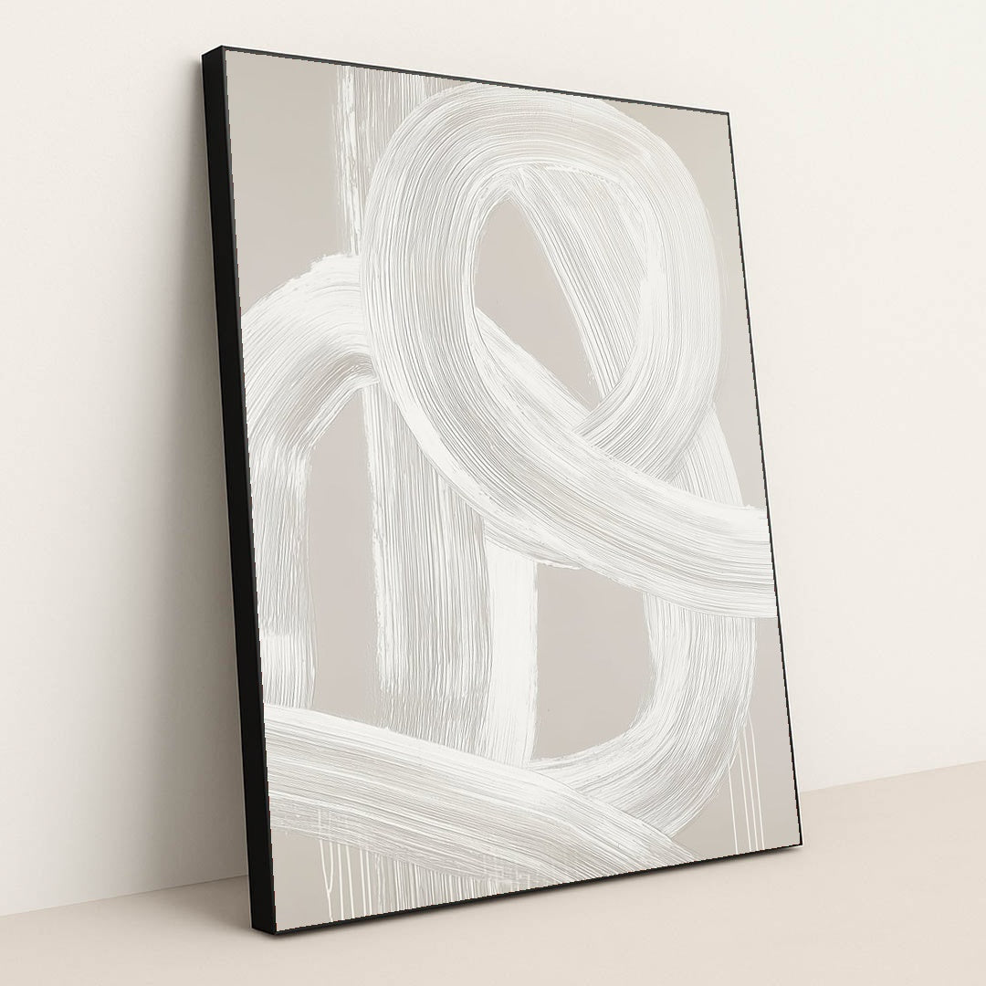 Swirling Tranquility Abstract by Celeste - Black Frame Stretchiez