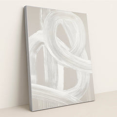 Swirling Tranquility Abstract by Celeste - Silver Frame Stretchiez