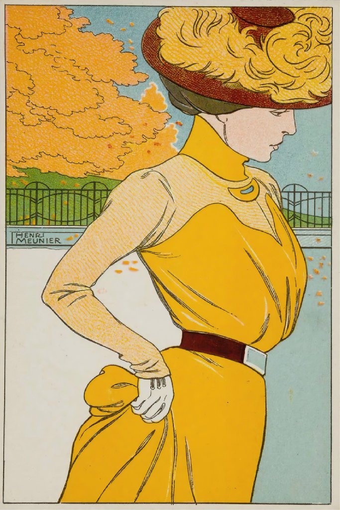 Taking a walk (1900) by Georges Meunier