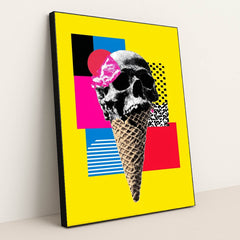 Taste of Death I by Monica Coop - Black Frame Stretchiez