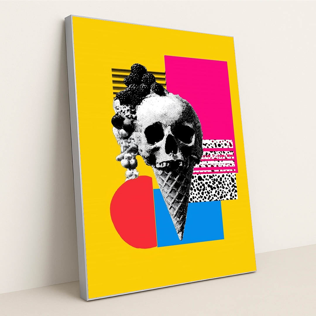 Taste Of Death II by Monica Coop - Silver Frame Stretchiez