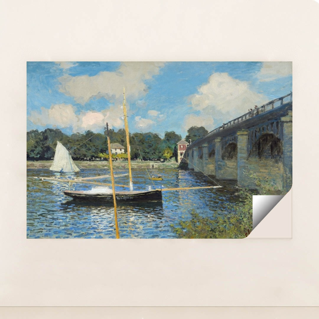 The Bridge at Argenteuil (1874) by Claude Monet - Peeliez