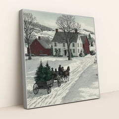 The Christmas Tree Run by James Green - Silver Frame Stretchiez