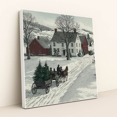 The Christmas Tree Run by James Green - White Frame Stretchiez