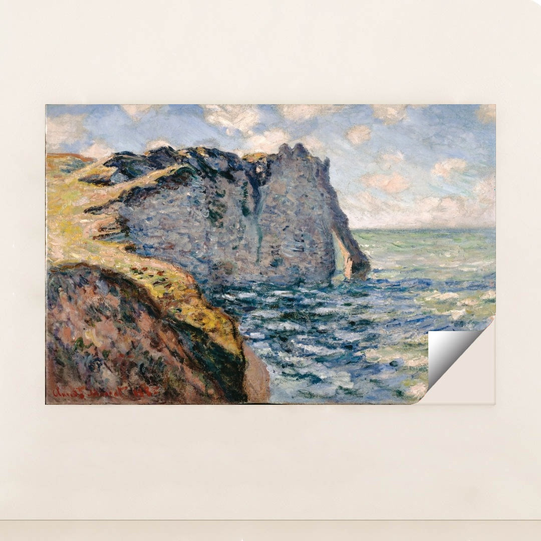 The Cliff of Aval, Etrétat (1885) by Claude Monet - Peeliez