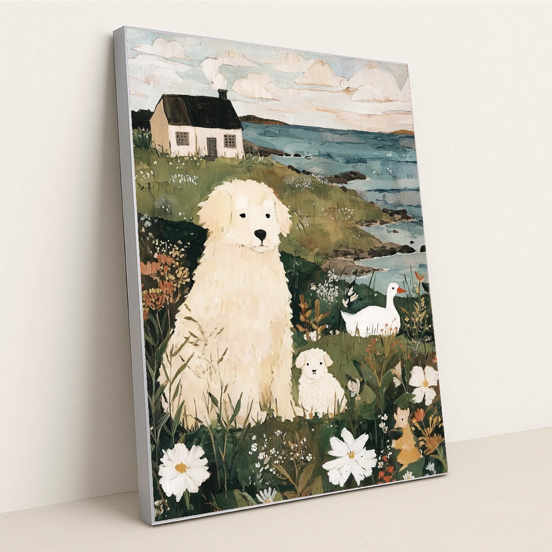 The Coastal Watch by Anna Stone - Silver Frame Stretchiez