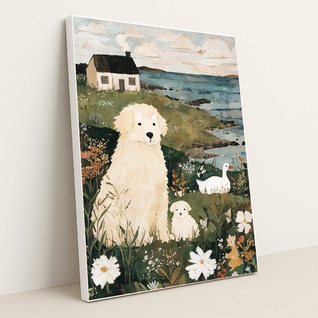 The Coastal Watch by Anna Stone - White Frame Stretchiez