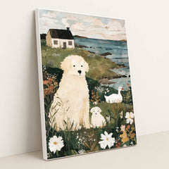 The Coastal Watch by Anna Stone - White Frame Stretchiez