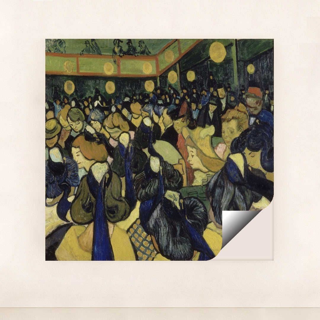 The Dance Hall In Arles (1888) by Vincent van Gogh - Peeliez