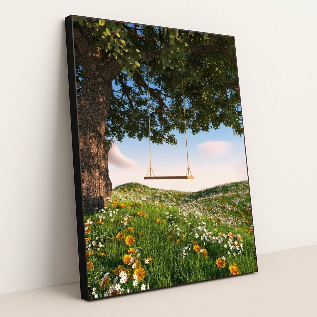 The Daydream Tree by George C - Black Frame Stretchiez
