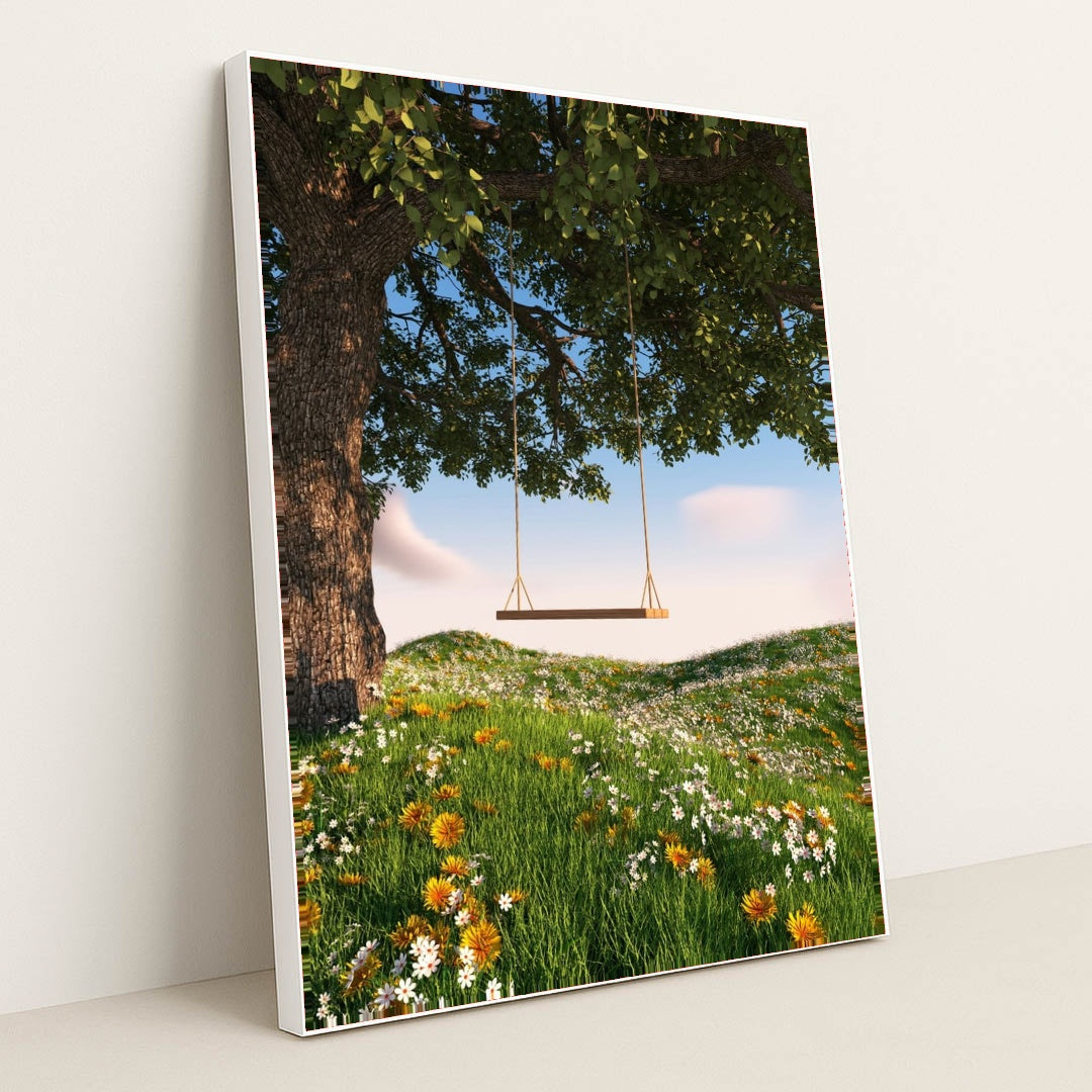The Daydream Tree by George C - White Frame Stretchiez
