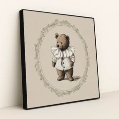 The Distinguished Bear by Anna Stone - Black Frame Stretchiez