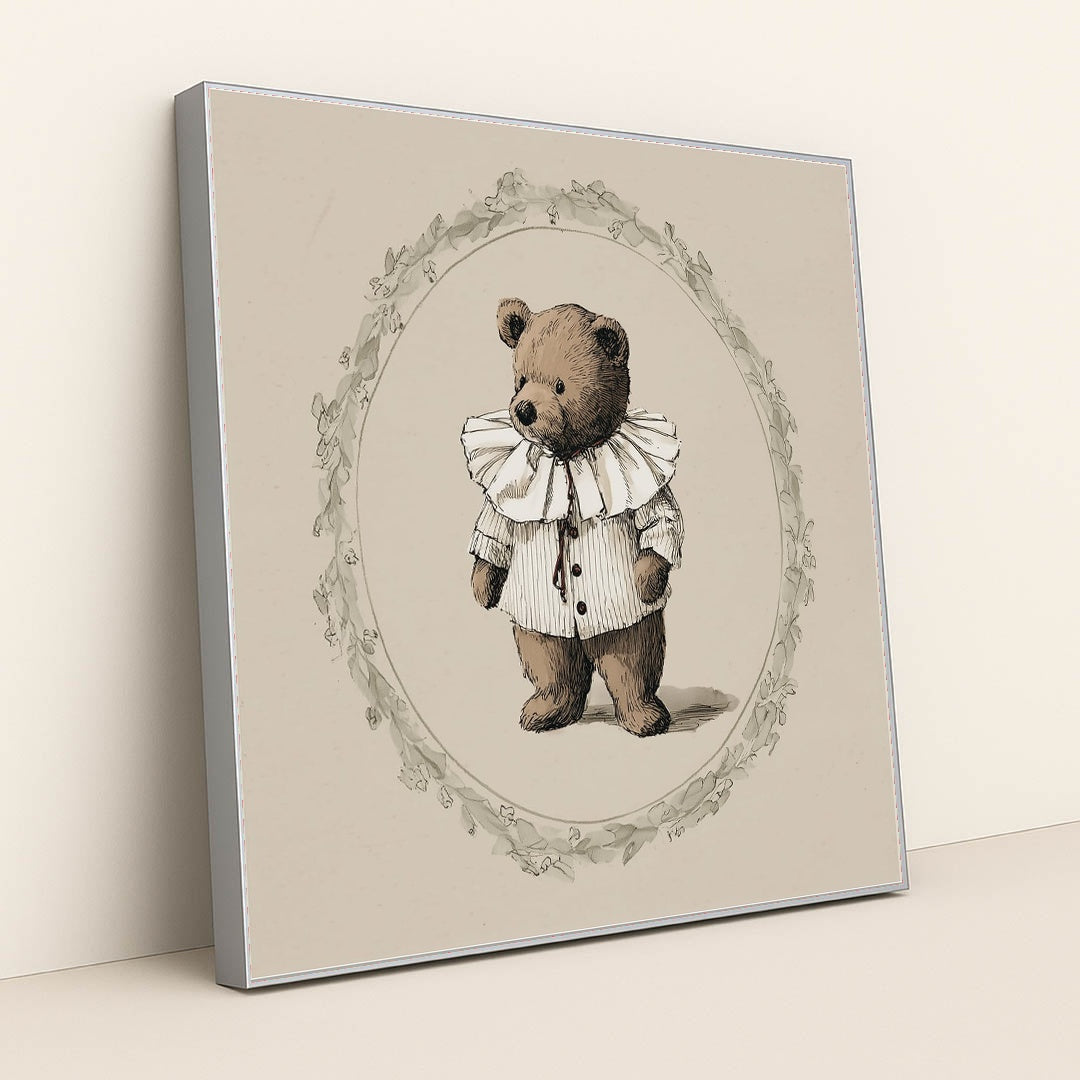 The Distinguished Bear by Anna Stone - Silver Frame Stretchiez