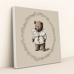 The Distinguished Bear by Anna Stone - White Frame Stretchiez