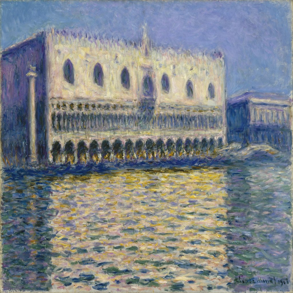 The Doges Palace (Le Palais ducal) by Claude Monet