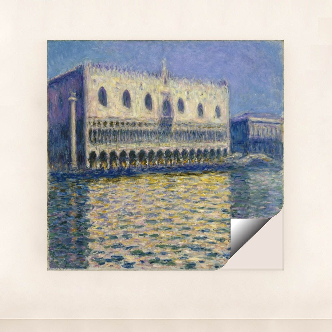 The Doges Palace (Le Palais ducal) by Claude Monet - Peeliez