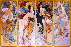 The Four Seasons (1895) by Alphonse Mucha