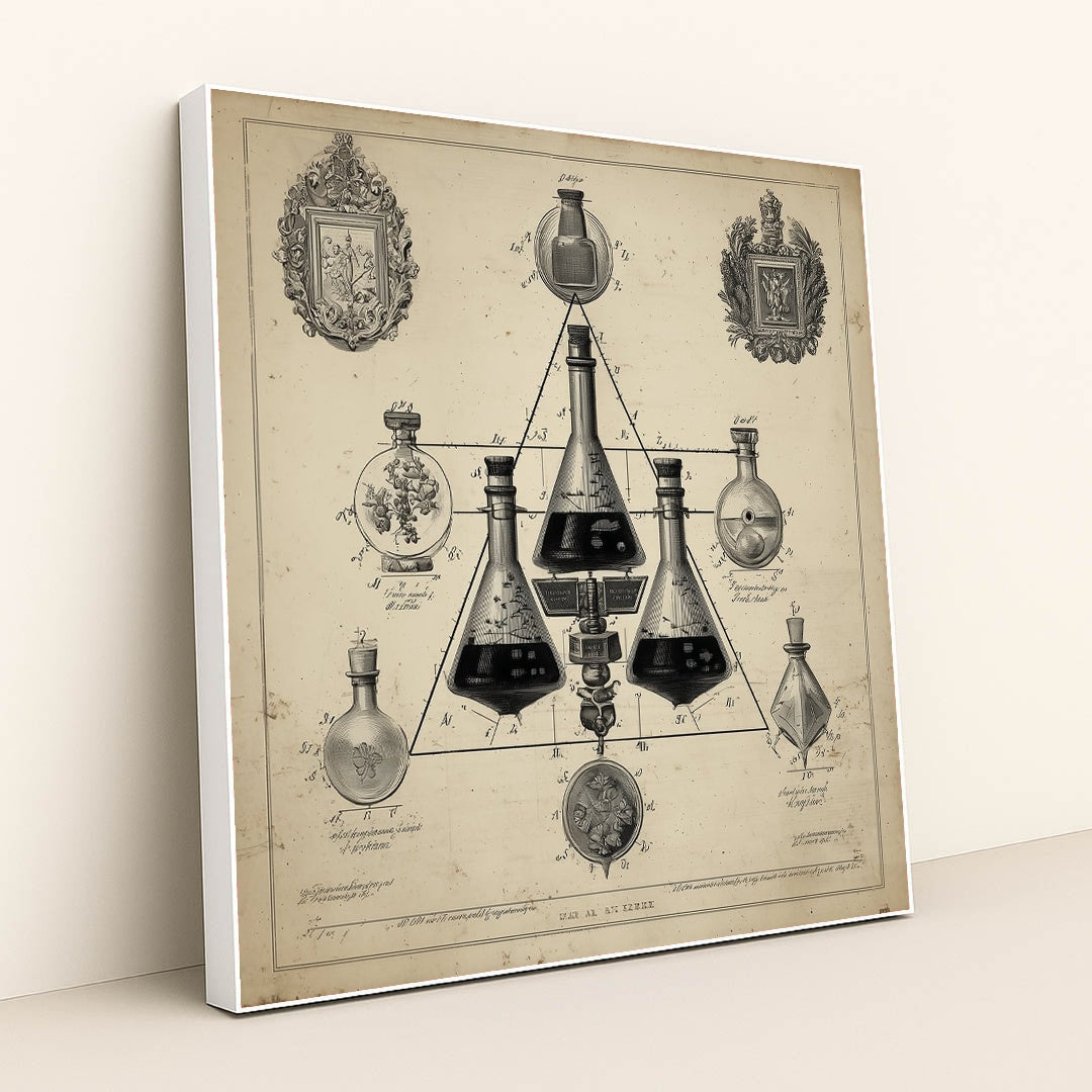 The Geometry of Elixirs by Seven Akins - White Frame Stretchiez