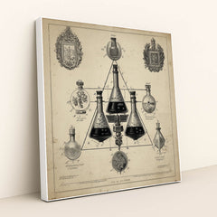 The Geometry of Elixirs by Seven Akins - White Frame Stretchiez