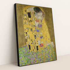 The Kiss by Gustav Klimt - Black Frame Stretchiez