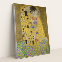 The Kiss by Gustav Klimt - Silver Frame Stretchiez