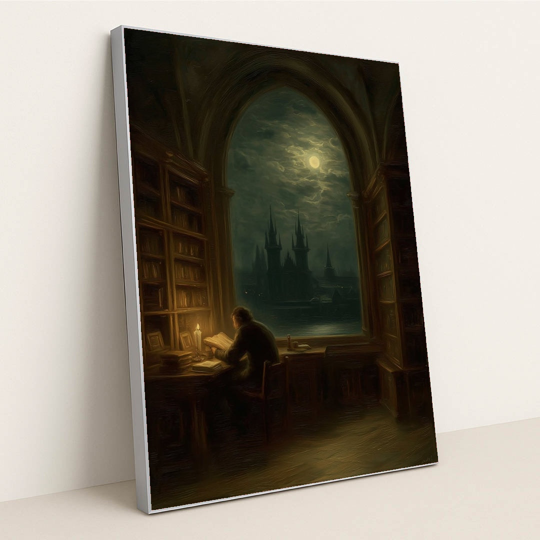 The Night Scholar by Seven Akins - Silver Frame Stretchiez